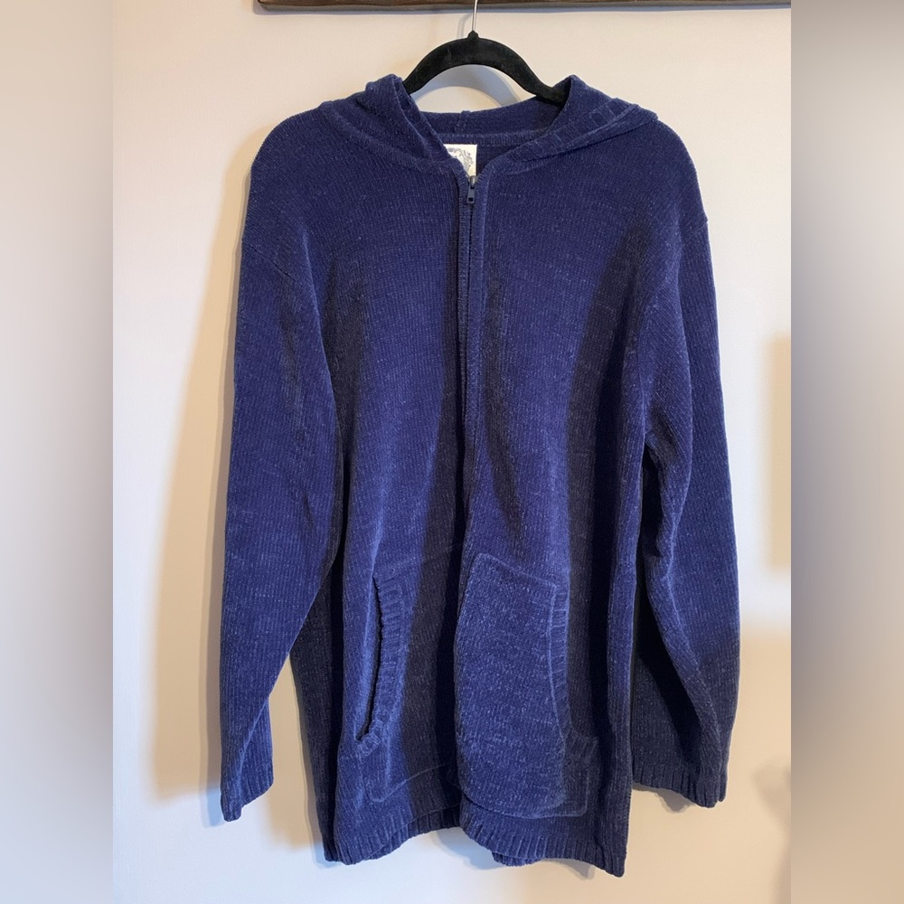 Stitches In Time Hooded Chenille Cardigan
